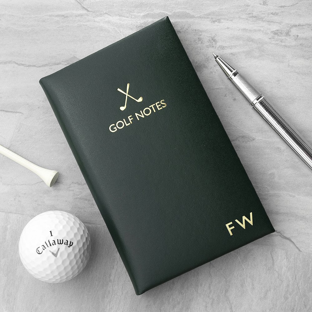 Personalised Luxury Leather Golf Notes Yes Please!