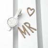 Personalised Silver Plated Lucky Sixpence Tie Clip