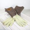 Brown Suede & Leather Gardening Gloves