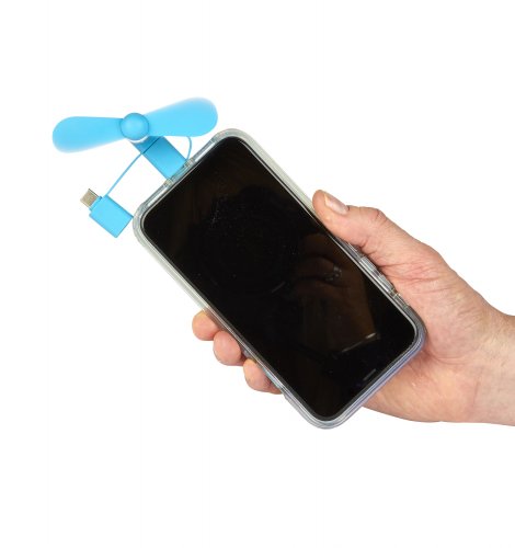 Mighty Mini Phone Fan: Mighty Mini Phone Fan Blue