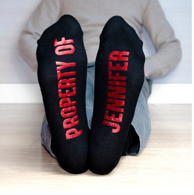 Personalised Soul Mates Romantic Socks Ladies | Yes Please!